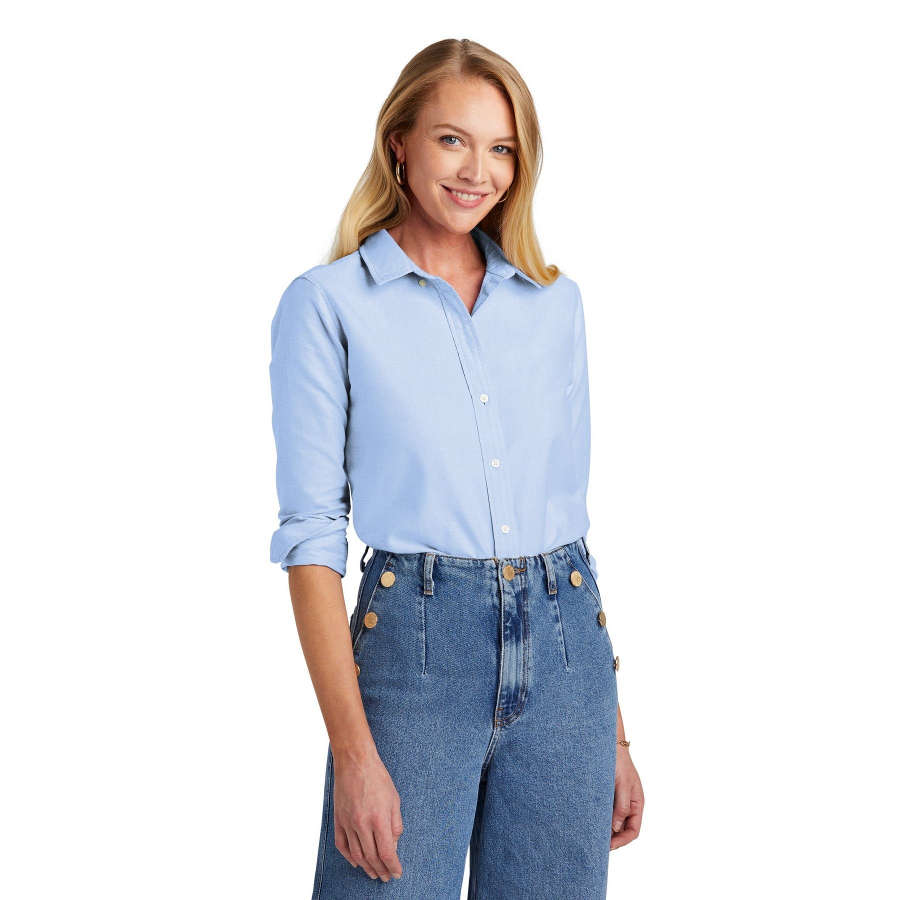 Brooks Brothers-Brooks Brothers® Women's Casual Oxford Cloth Shirt BB18005-MedTech-1